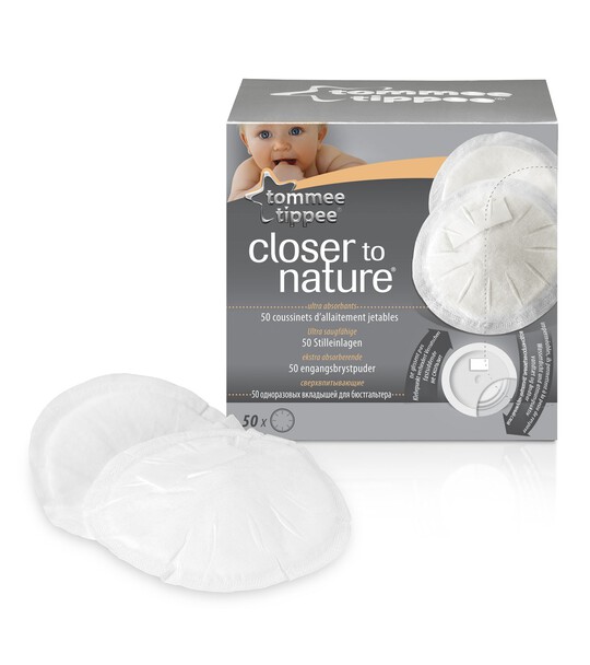 Tommee Tippee Closer To Nature Breastpads 50pcs BPA image number 1